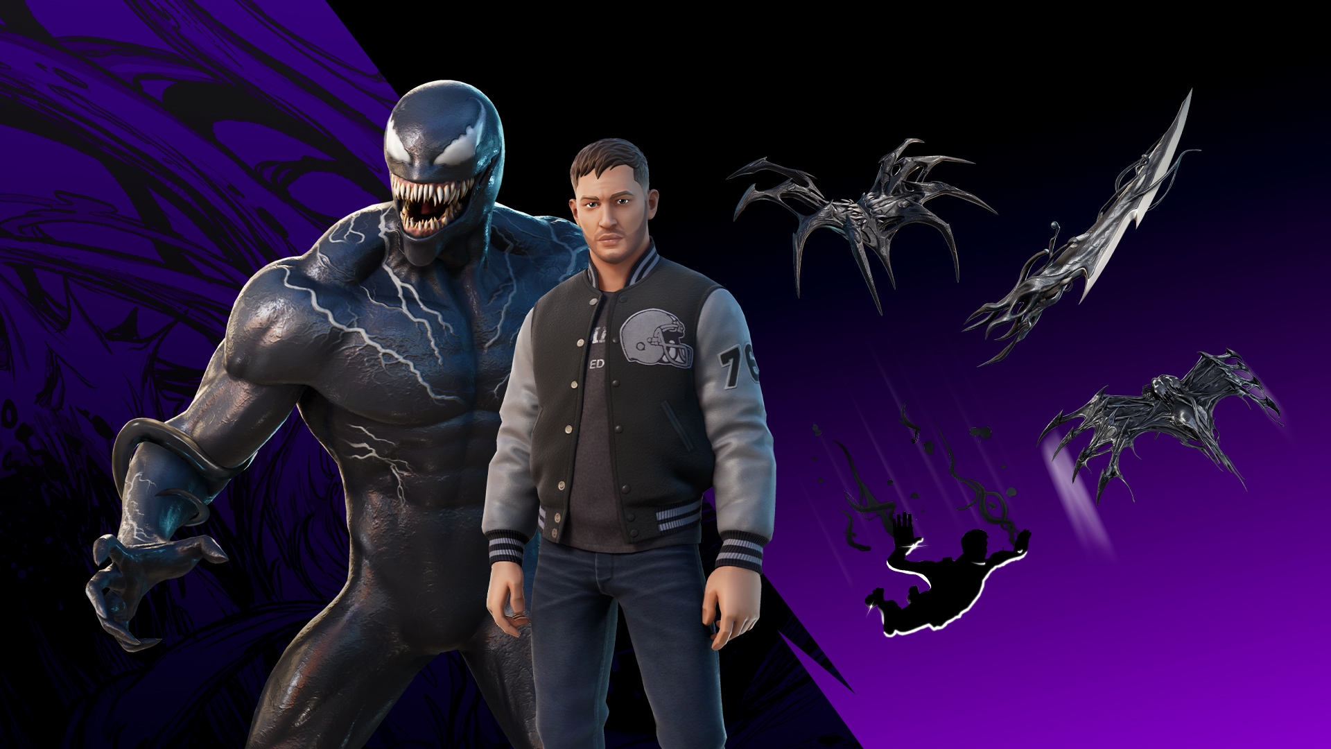 [Fortnite] حزمة Venom متاحة الآن في متجر العناصر! تم أيضًا تضمين مظهر جديد &amp;quot;Eddie Brock&amp;quot;!