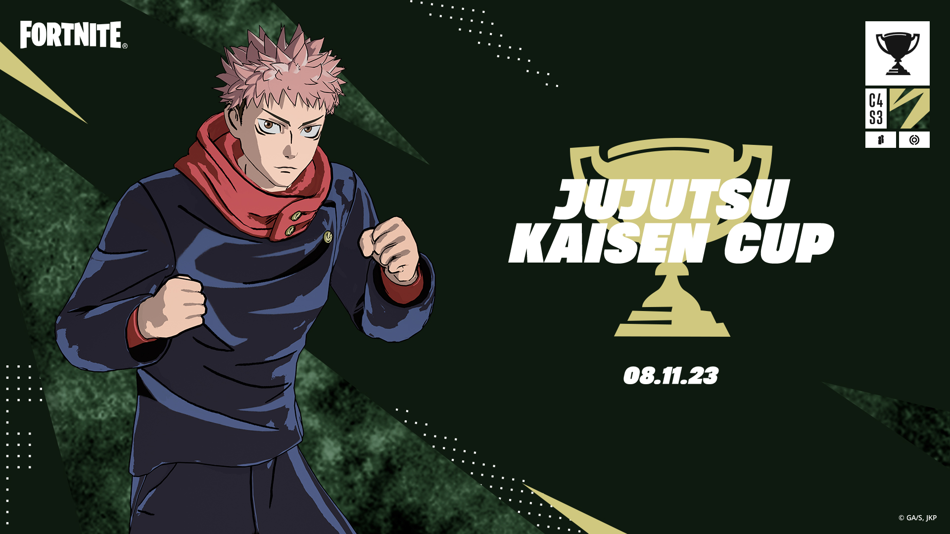 [Fortnite] يبدأ كأس Jujutsu Kaisen اليوم الساعة 6 مساءً! تهدف لأعلى 25٪!