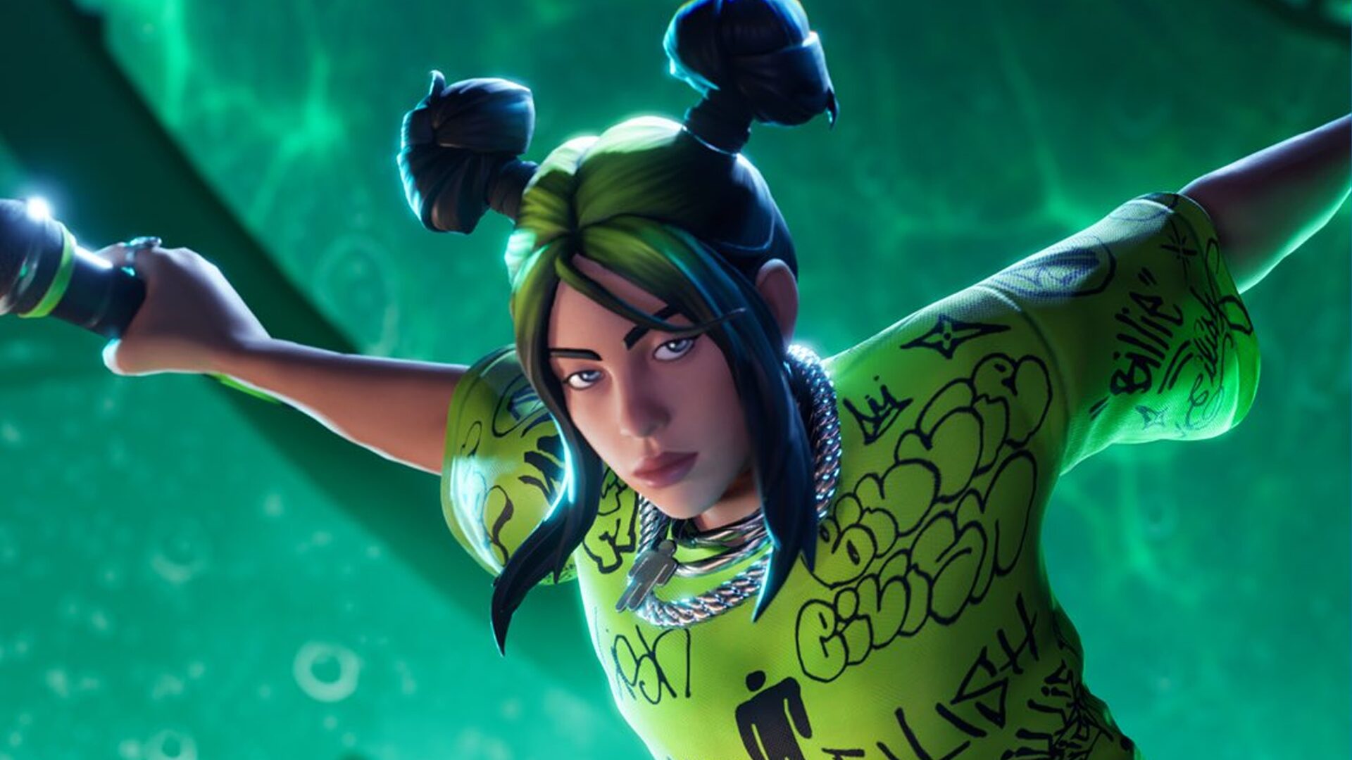 ظهور بيلي إيليش في الموسم الثالث من مهرجان Fortnite! أقيم اعتباراً من اليوم 23 إبريل