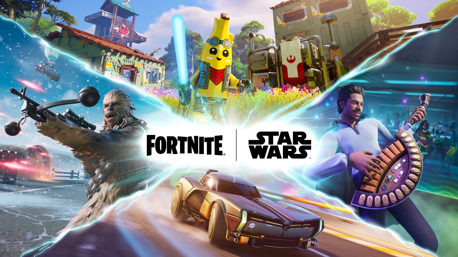 Star Wars قادمة إلى عالم Fortnite في 3 مايو! المشاركة أيضًا في &amp;quot;LEGO Fortnite&amp;quot; و&amp;quot;Fortnite Festival&amp;quot; و&amp;quot;Rocket Racing&amp;quot;